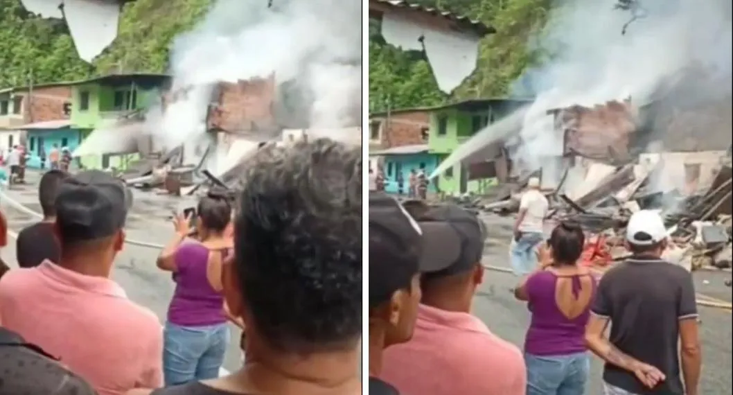 Adulta mayor murió en incendio en Antioquia; también fallecieron varios animales