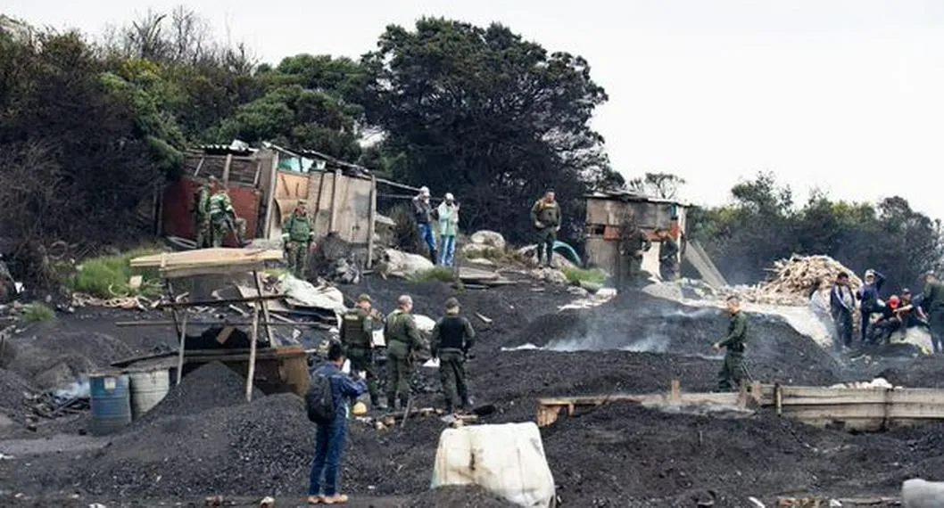 Por hacer quemas a cielo abierto en Bogotá, 5 hombres fueron capturados