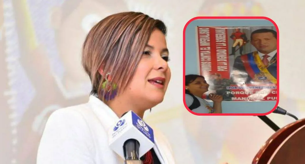 Jhenifer Mojica, nueva ministra de Agricultura, tiene fotos en Venezuela y con un afiche del expresidente Hugo Chávez.