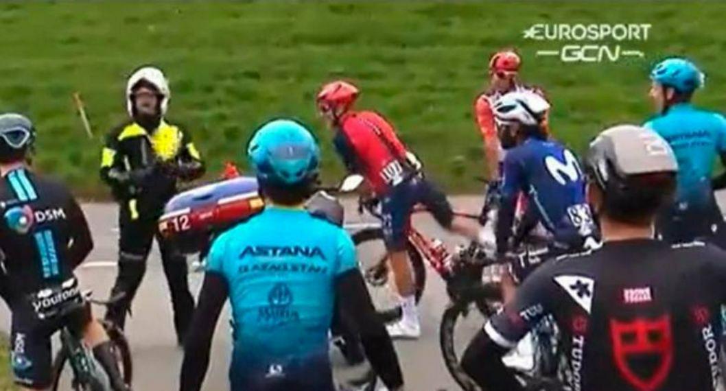 Ciclistas en carrera de Suiza, perdidos porque policía no se sabía la ruta