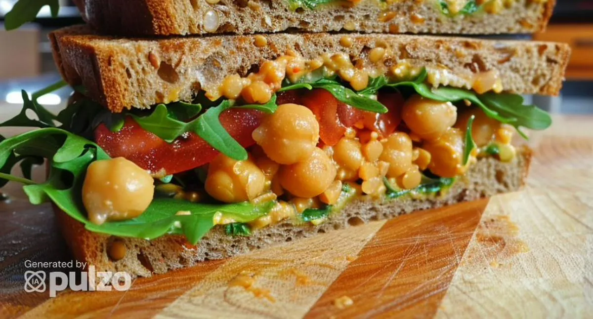 Siga este paso a paso para hacer un sándwich de garbanzos, comer diferente y compartir con sus seres queridos. Encuentre los ingredientes.