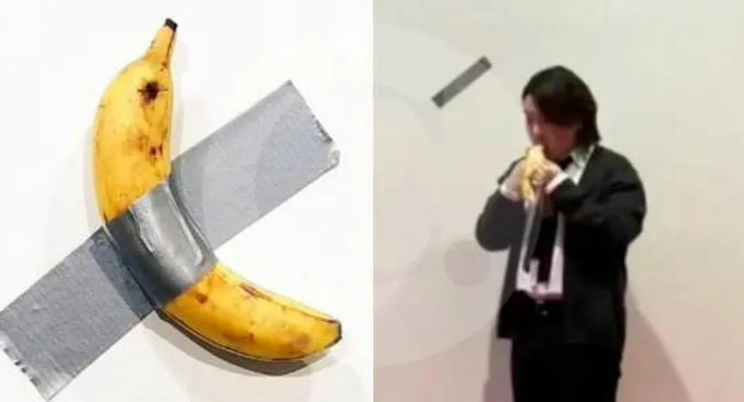 Joven hambriento se comió banano que era obra de arte; valía 120 mil dólares