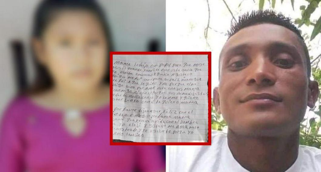Niña se escapó con su novio de 35 años a otro país y le dejó carta a su mamá