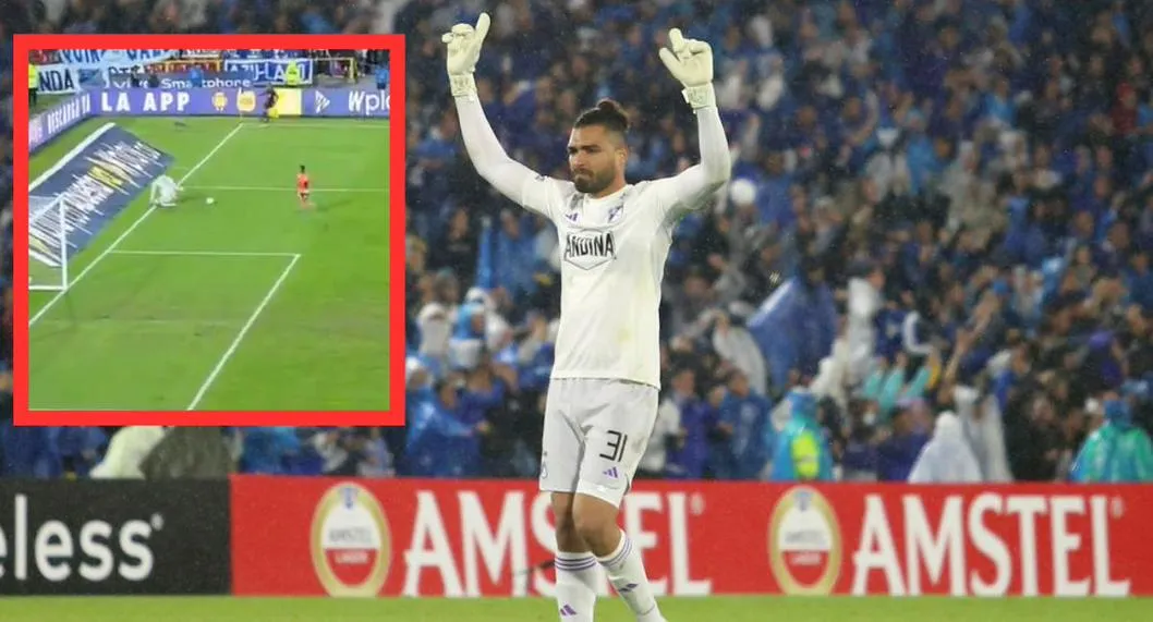 Foto de gol que regaló Álvaro Montero en partido Millonarios vs. Enviigado