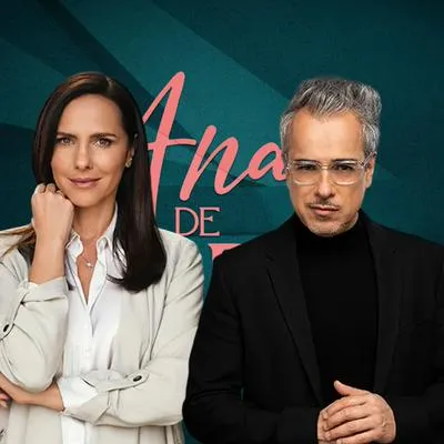 Jorge Enrique Abello con Paola Turbay, su 'esposa' en 'Ana de nadie', a propósito de quién es su esposa en la vida real.