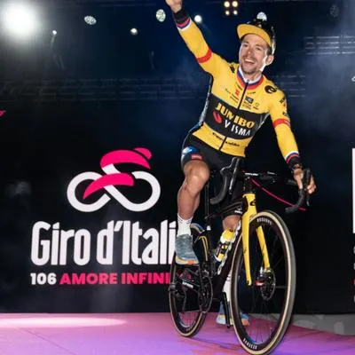 Primoz Roglic, uno de los favoritos al título del Giro de Italia.