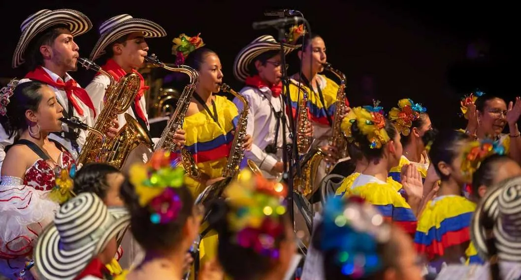 Foto de banda de La Vega, en nota de Banda sinfónica de pueblo de Colombia ganó en Bélgica: sacó niños de las calles