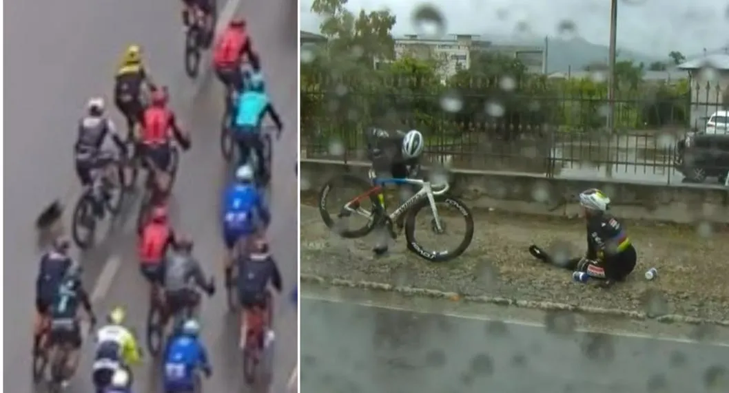 Remco Evenepoel se cayó en la etapa 5 del Giro de Italia.