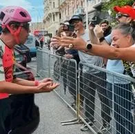 Rigoberto Urán, a propósito de lo que le pasó con una seguidora en el Giro de Italia.