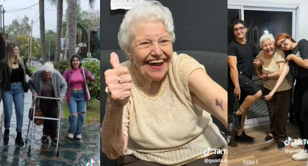 Abuelita de 91 años se tatúa.