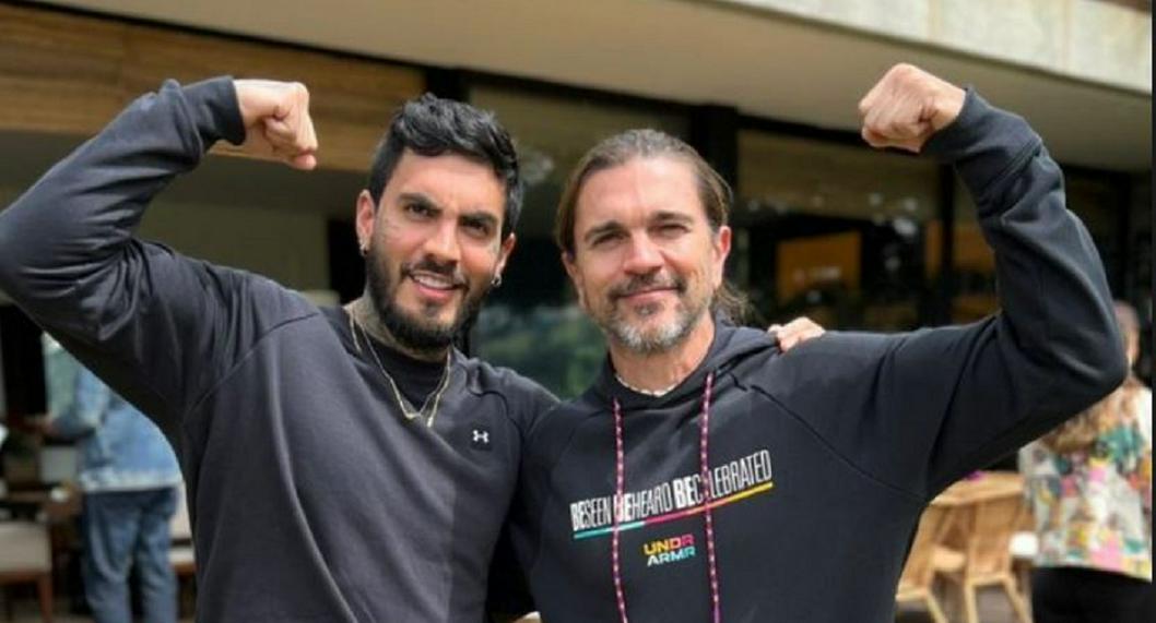 El deportista Mateo Carvajal estuvo entrenando con el cantante colombiano Juanes y una seguidora lo criticó por lo que él le contestó y pidió respeto.
