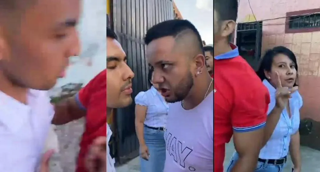 Capturas de video de la pelea de funcionario de la Gobernación con empleados de parqueadero.