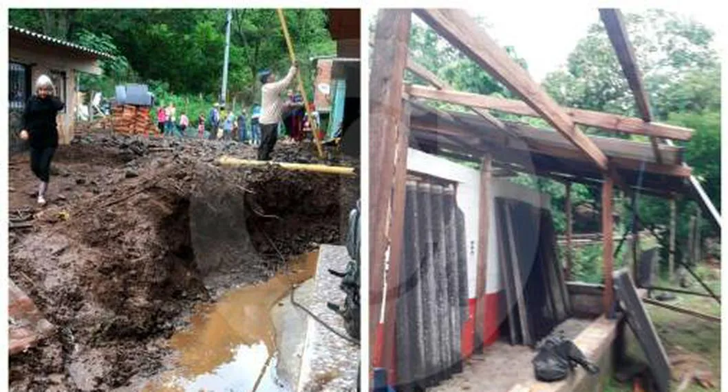 Proyectan lluvias en Antioquia este puente: en Támesis y Anzá ya hay daños en casas y familias sin agua