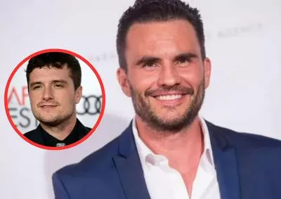 Juan Pablo Raba con Joshua Hutcherson, actor de Los 'juegos de hambre'  de paseo en Colombia.