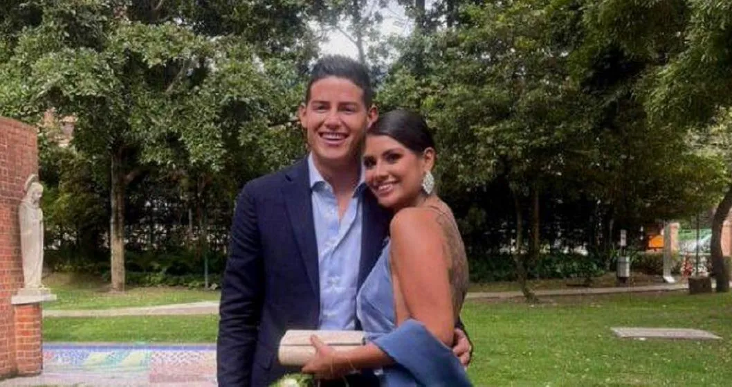James Rodríguez estuvo en un matrimonio en Ibagué y fue fotografiado con Ani Torres, hija de famoso técnico deportivo. 