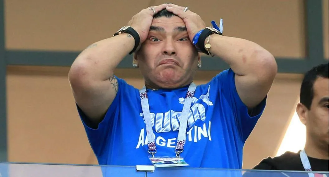 Foto de Diego Maradona, a propósito de que le hackearon  su cuenta de Facebook