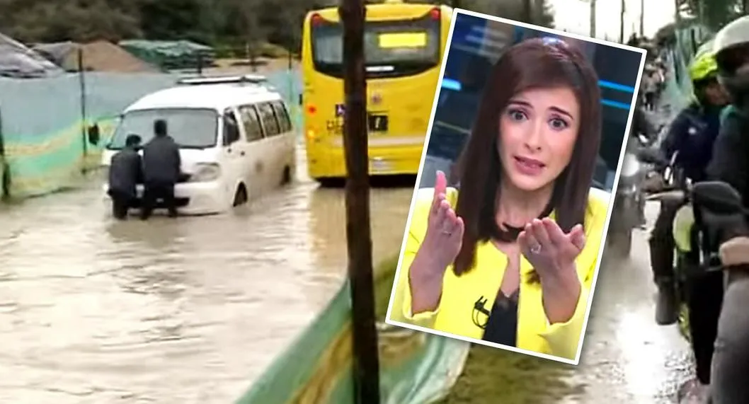 Alejandra Giraldo, de Noticias Caracol, lanza crítica por inundaciones en Bogotá