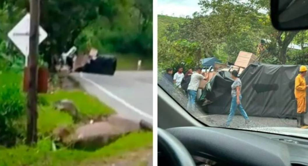 Accidente en vía Bogotá-Medellín donde menores muriero.