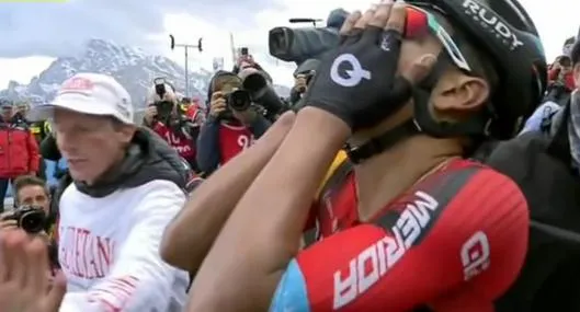[Video] Emocionante reacción de Santiago Buitrago luego de ganar etapa del Giro de Italia