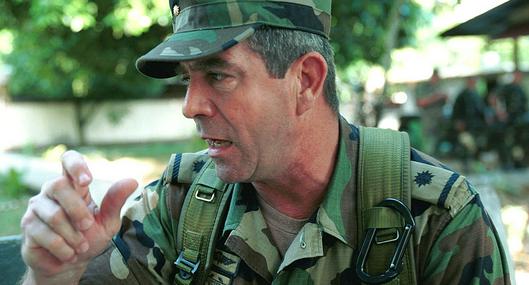 El general Mario Montoya, uno de los principales responsables de falsos positivos en Colombia.