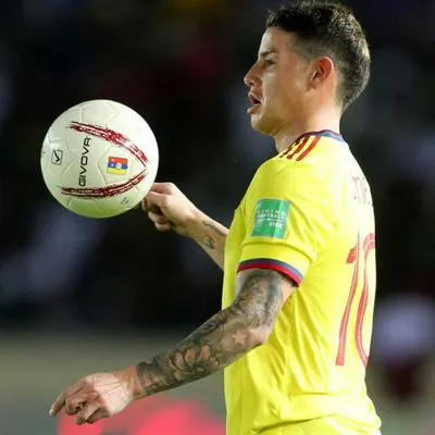 Foto de James Rodríguez a propósito de quiénes son los tres mejores futbolistas de Colombia