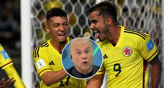 Fotos de jugadores colombianos y Carlos Antonio Vélez, en nota de que el periodista se abrió por camino de Selección Colombia en Mundial Sub-20