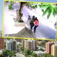 Motoladrón golpeó y atracó a una mujer en Barranquilla