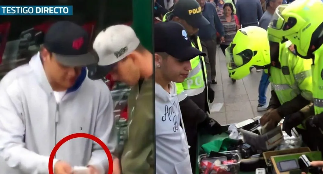 Ladrones en Bogotá robaban celulares y plata de personas en 2 segundos