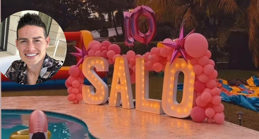 James Rodríguez y Daniela Ospina le celebraron en Miami el cumpleaños número 10 a su hija Salomé Rodríguez y él le dedicó tierno mensaje.