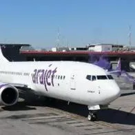 Avión de Arajet, a propósito de que confirman nueva ruta  entre Medellín y Santiago de Chile