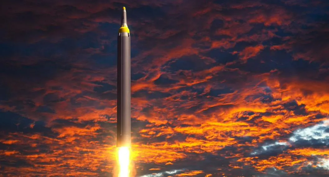 Foto de cohete a propósito de cohete espacial lanzado por Corea del Norte
