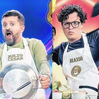 Julio César Herrera y Biassini Segura, famosos de 'Masterchef' que tienen esposas actrices.