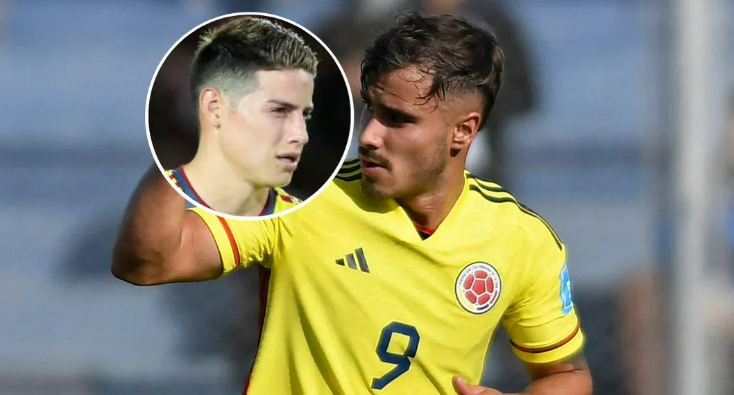 Fotos de Tomás Ángel y de James Rodríguez, en nota de que el delantero y Óscar Cortés con Colombia brillaron en Mundial Sub-20 y qué récord hicieron.