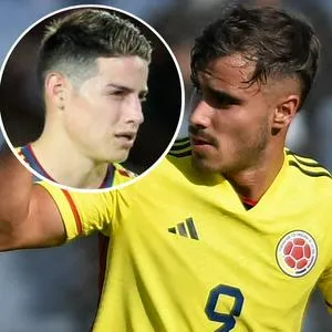 Fotos de Tomás Ángel y de James Rodríguez, en nota de que el delantero y Óscar Cortés con Colombia brillaron en Mundial Sub-20 y qué récord hicieron.