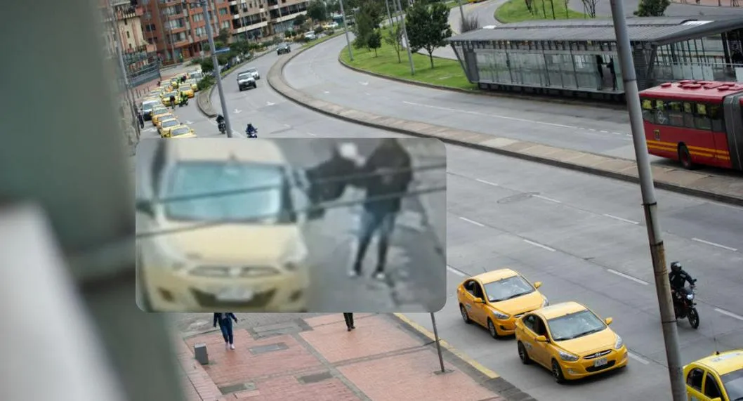 Bogotá hoy: ladrones roban desde ventanas de taxis y exponen su vida