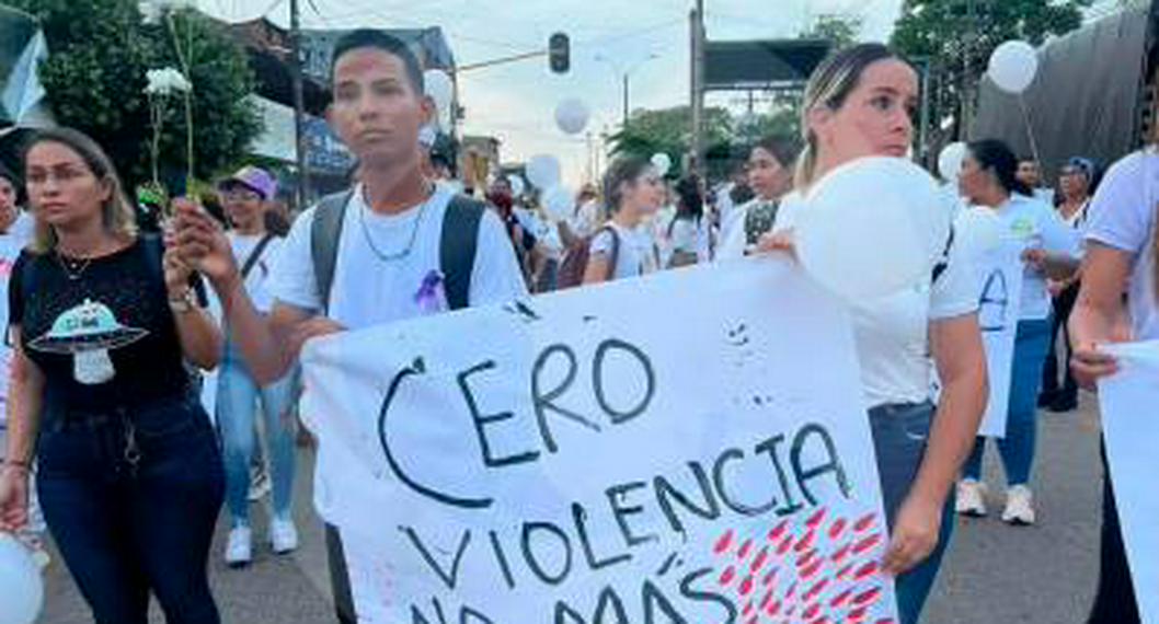 Marchas en rechazo de asesinato de joven de 17 años en Antioquia