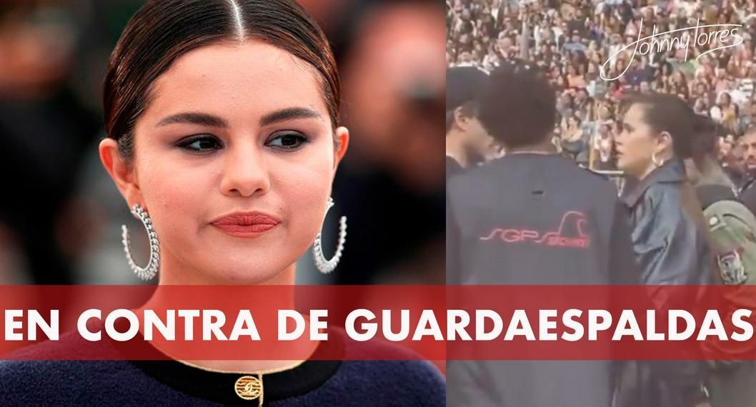 Selena Gomez regañó a su guardaespaldas por actitud fea con sus seguidores.