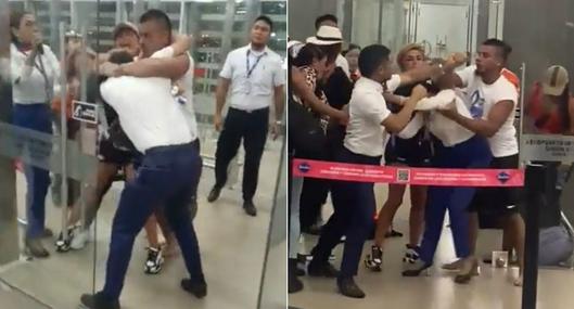 Hombre agredió a empleado de Latam en aeropuerto de Santa Marta.