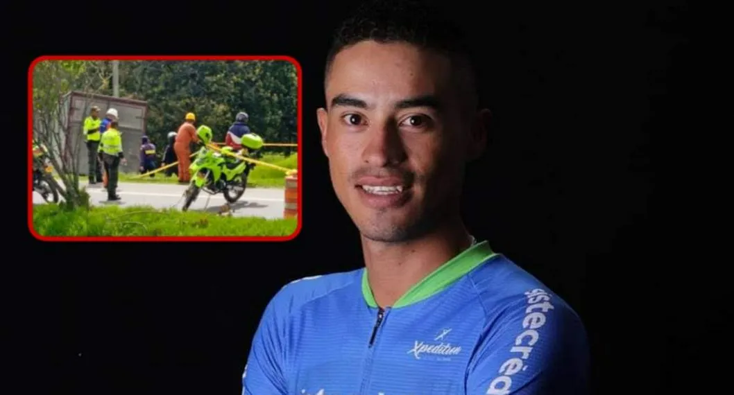 Germán Chaves, ciclista que falleció este domingo por accidente de tránsito en Cundinamarca.