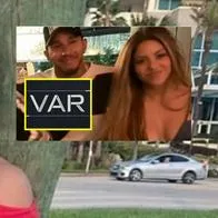 'La Hinchada' pidió "VAR" para foto de Shakira y Lewis Hamilton; descubrió mano juguetona