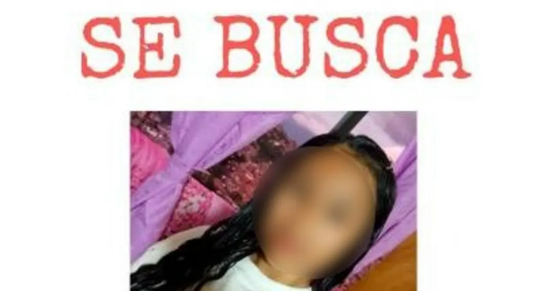 Menor desaparecida en comuna 13 de Medellín