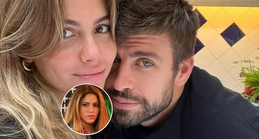 Fotos de Clara Chía y Gerard Piqué y de Shakira, en nota de la pareja tomaron medida contra Jordi Martin, aliado de la cantante.