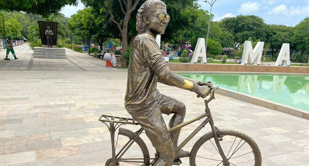 Monumento de Carlos Vives: revelan qué pasó con parte de la bicicleta