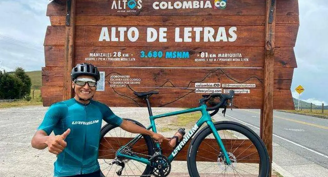 Ciclista aficionado logró récord mundial en montaña de Tolima