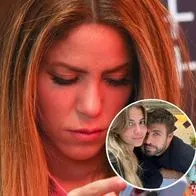 Fotos de Shakira y de Clara Chía y Gerard Piqué, en nota de que a la cantante, lejos de esa pareja española, le apuntan por ilegal en España