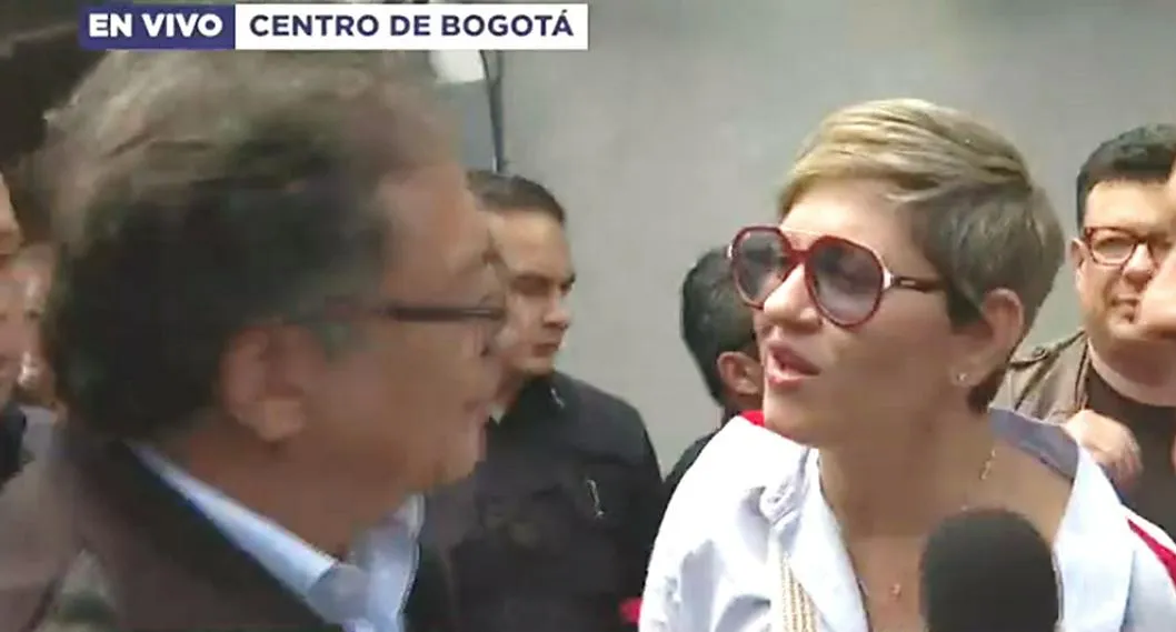 Verónica Alcocer, que reclama a Gustavo Petro en vivo por RCTV; pidió que la salude