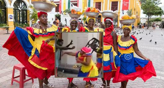 Las palenqueras se agarraron con habitante de calle en Cartagena. Decenas de turistas presenciaron el bochornoso espectáculo. 