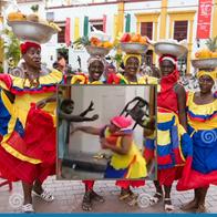 Las palenqueras se agarraron con habitante de calle en Cartagena. Decenas de turistas presenciaron el bochornoso espectáculo. 