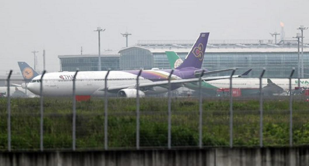Aviones que se vieron envueltos en un choque este 10 de junio en el aeropuerto de Tokio.