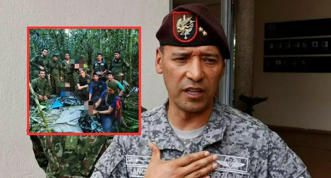 General que lideró Operación Esperanza será padrino de uno de los niños, después de encontrarlos con vida en la tupida selva del Guaviaré. 